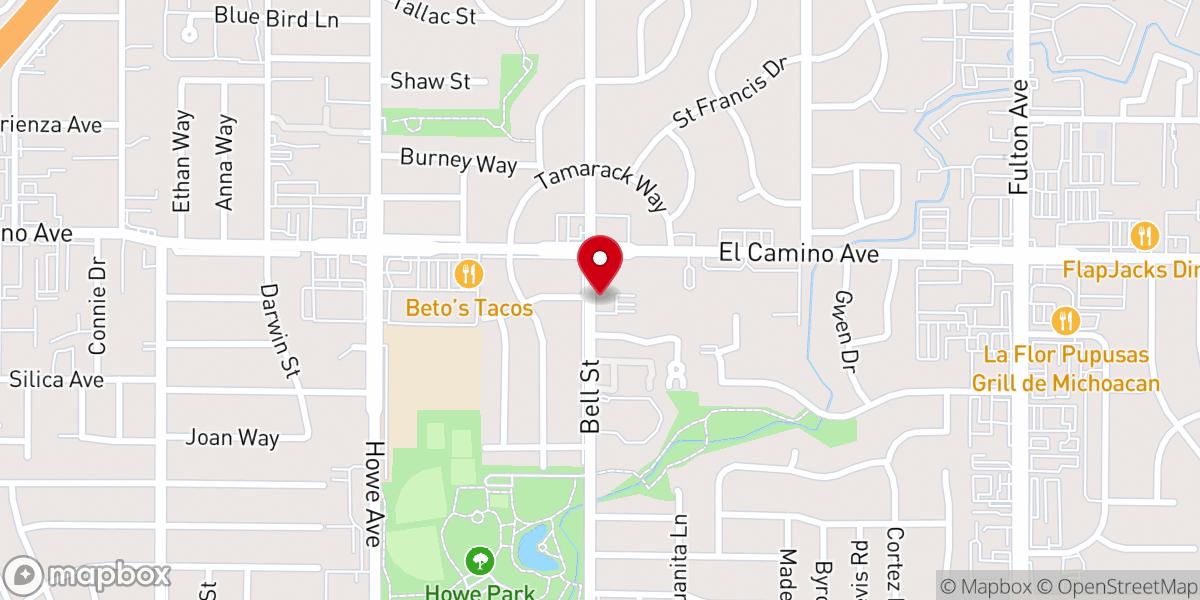 Map showing location of Saint Philomene Catholic Church