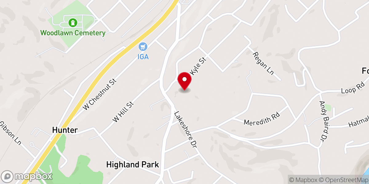 Map showing location of College Hill Church