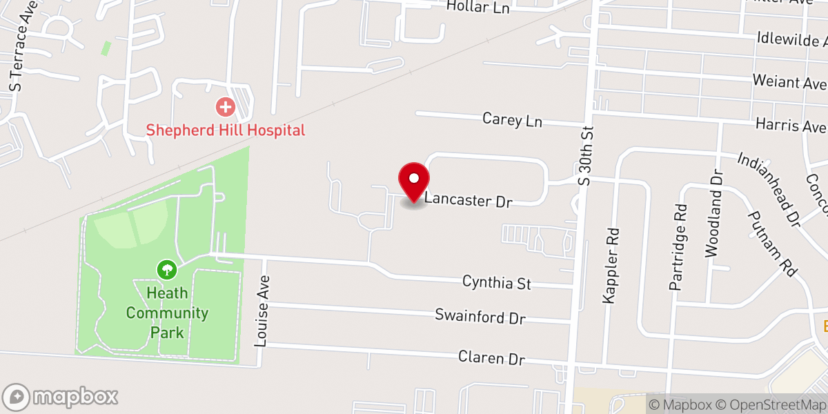 Map showing location of The Word Church of Heath