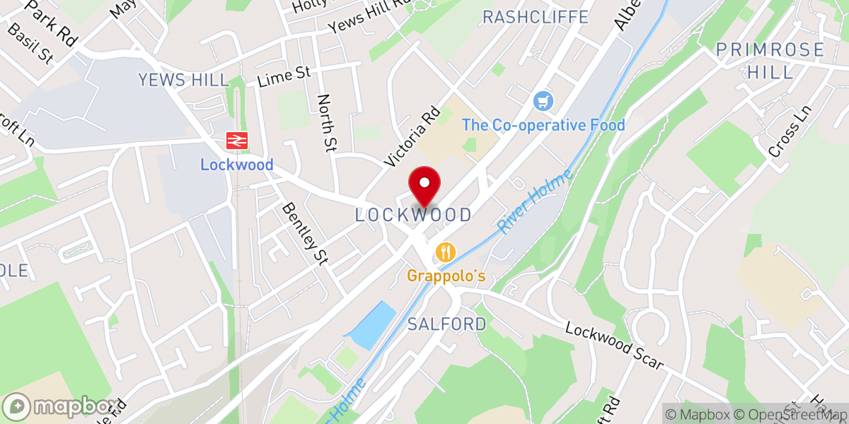 Map showing location of Lockwood Baptist Church