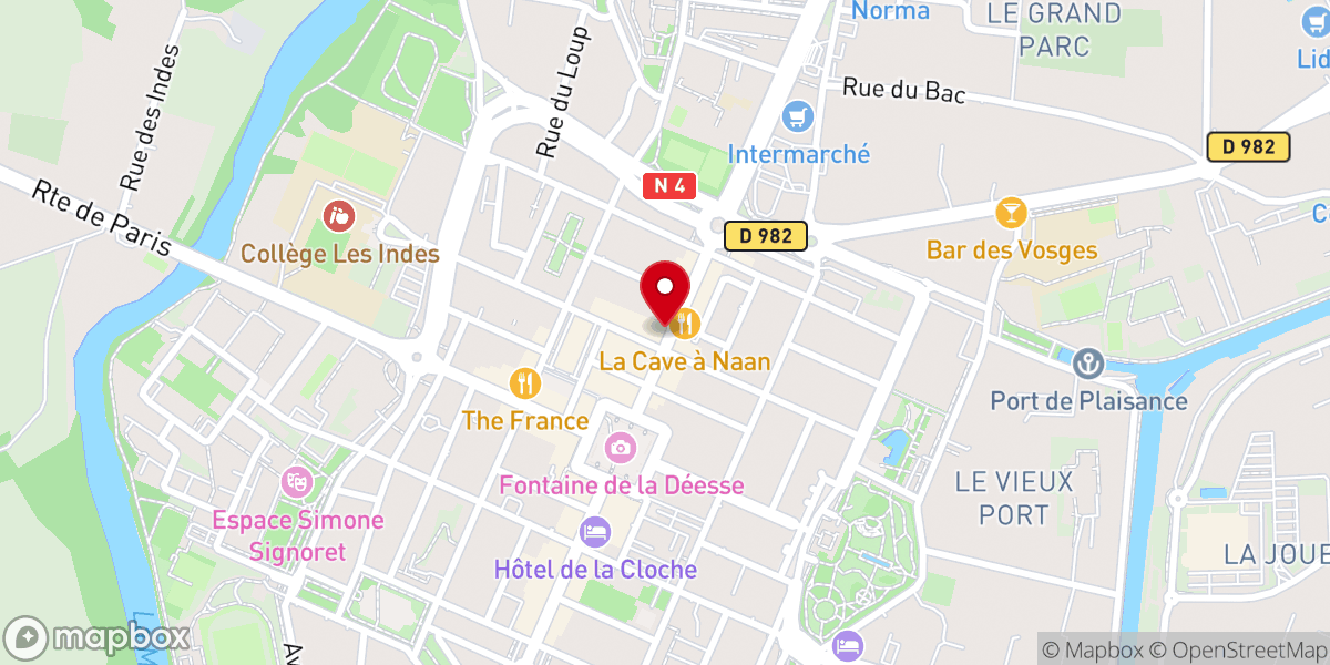 Map showing location of Collégiale Notre-Dame de l'Assomption