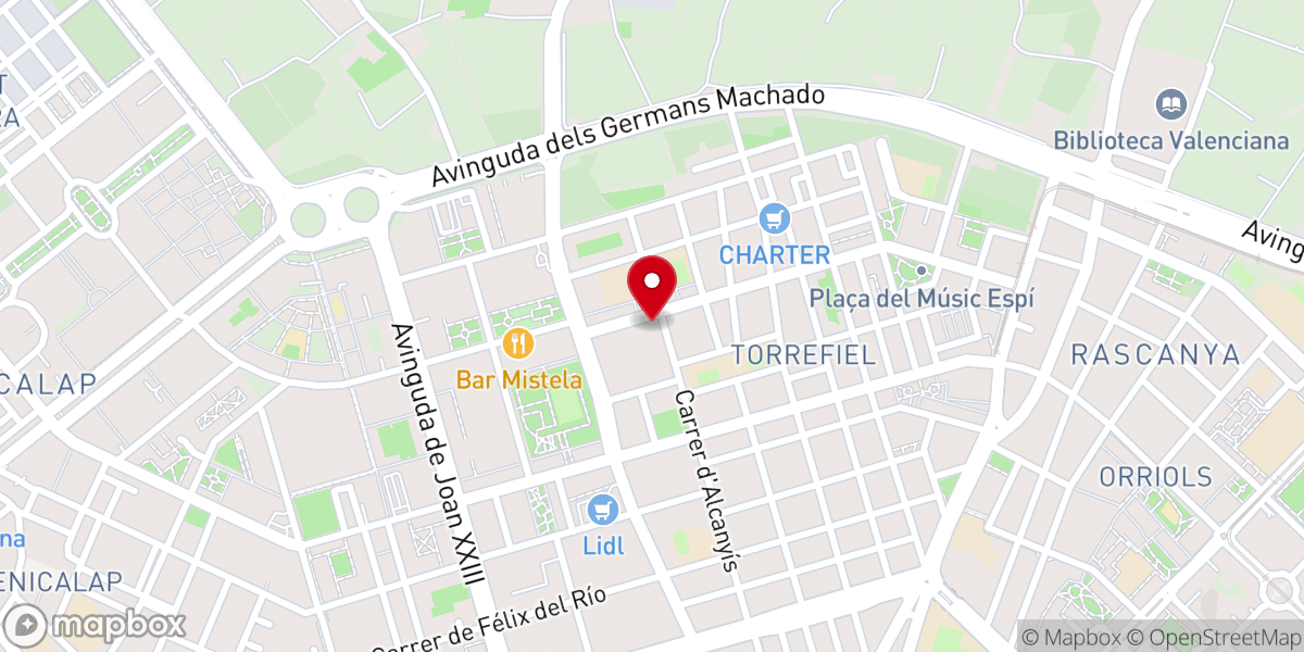 Map showing location of Iglesia MSBN