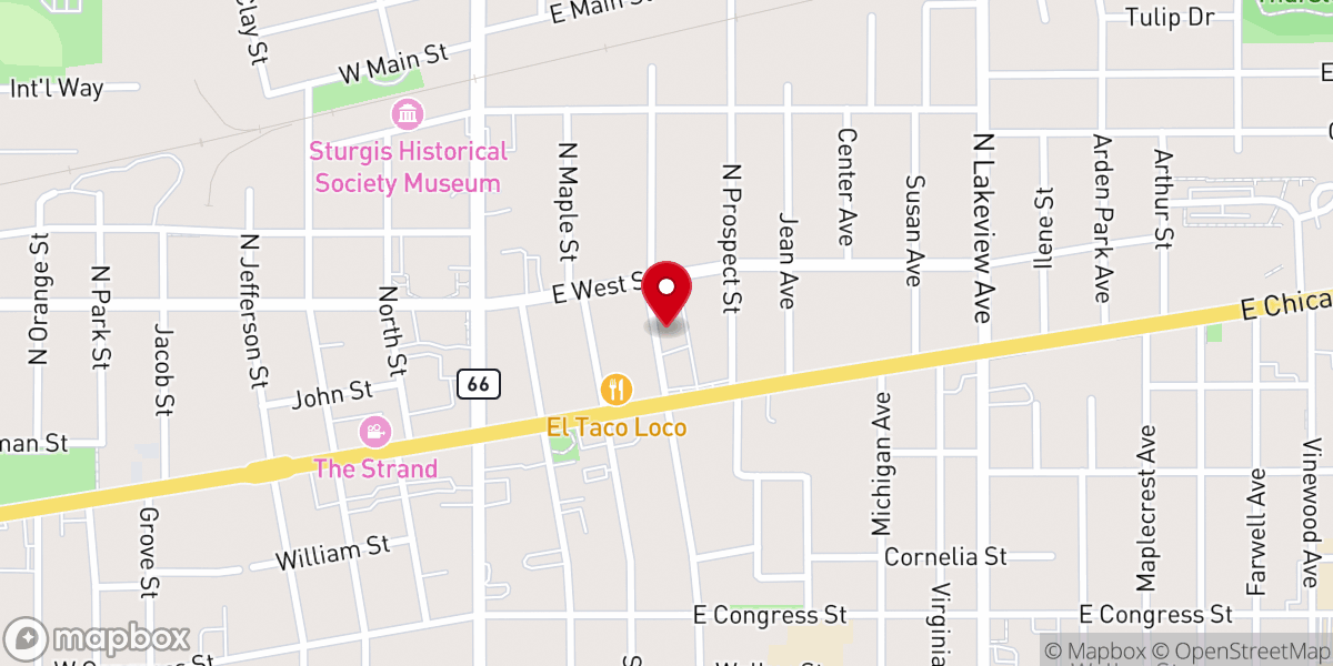 Map showing location of Salvation Army