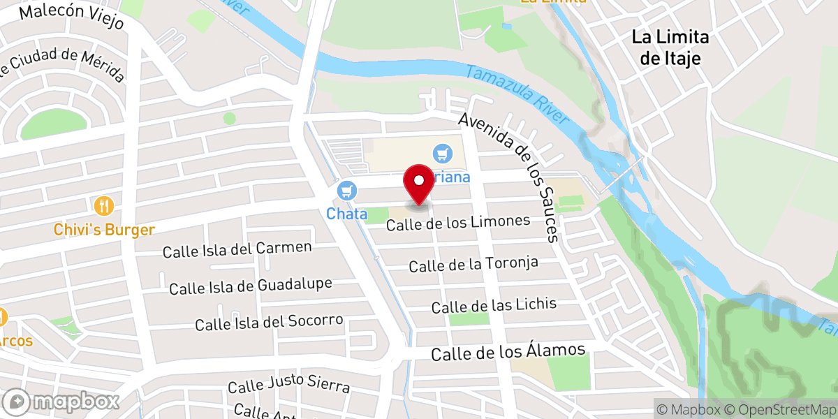 Map showing location of Parroquia de Cristo Resucitado