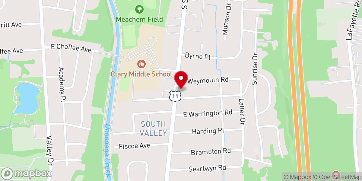 Map showing location of New Life Temple of Praise
