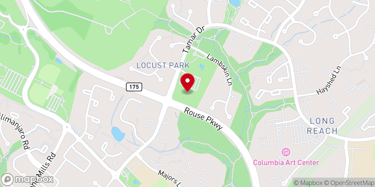 Map showing location of St. John Baptist Church