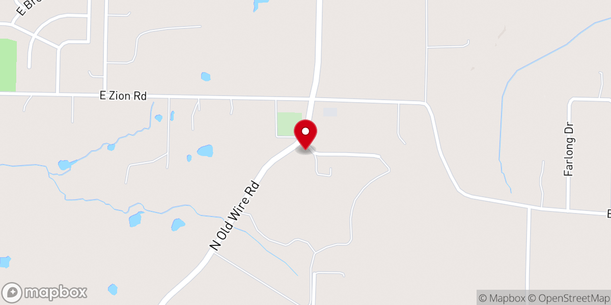 Map showing location of Covenant Baptist Church