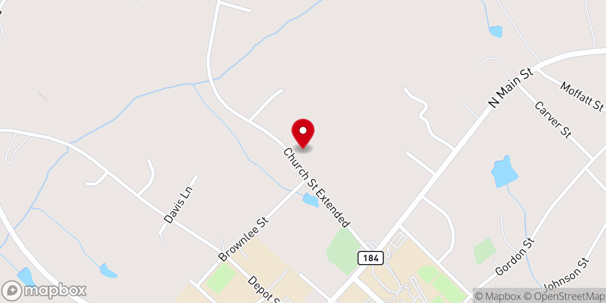 Map showing location of Due West Recycling Center