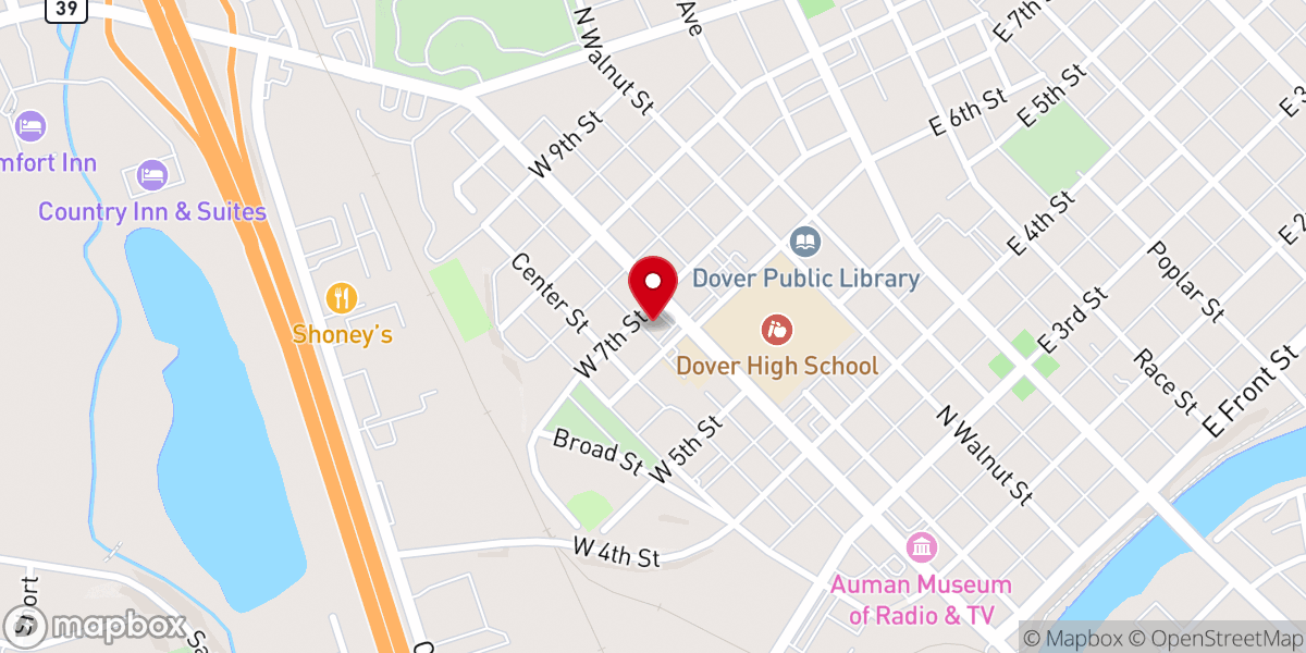 Map showing location of St. Joseph Family Life Center