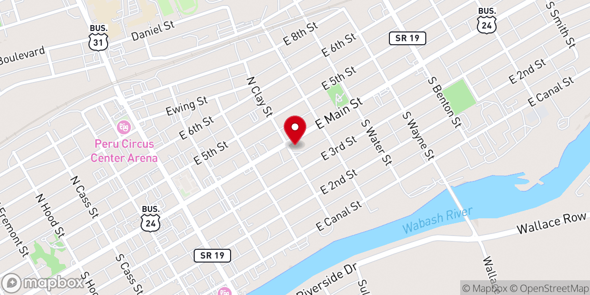 Map showing location of Trinity Baptist Church SBC