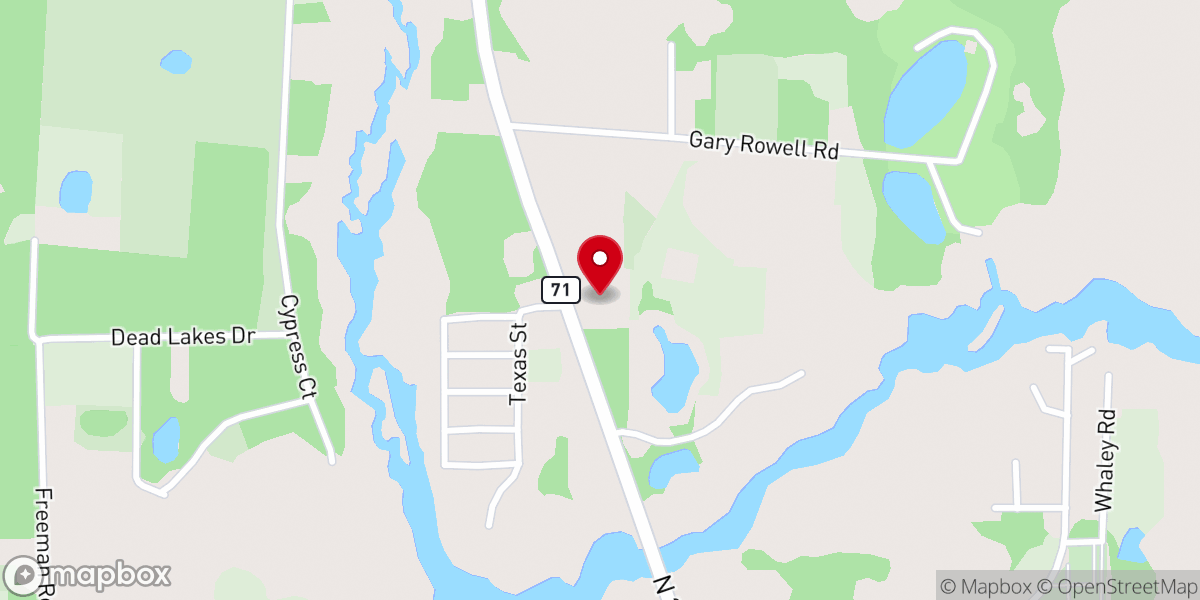 Map showing location of New Harvest Fellowship Church