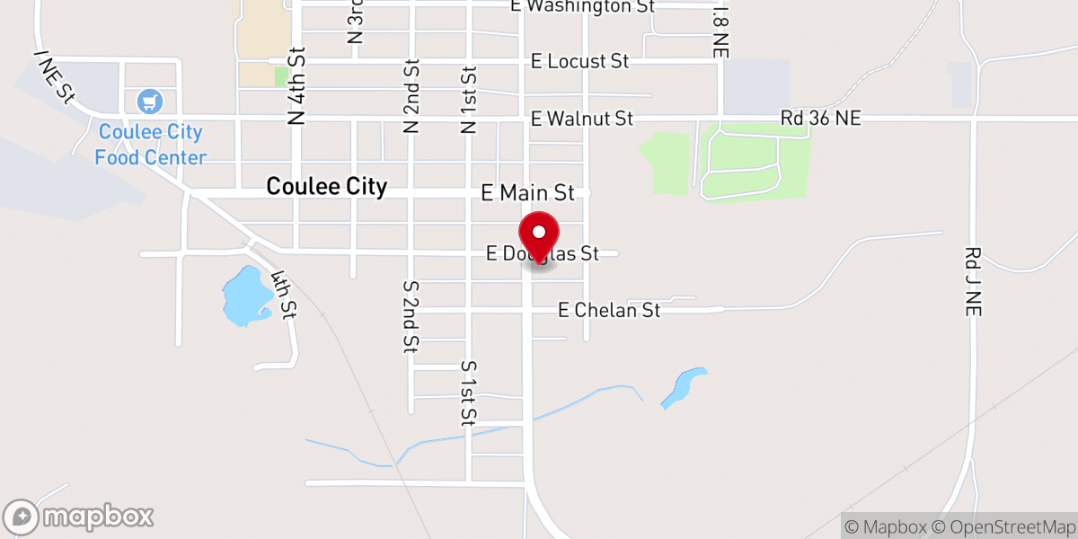Map showing location of Holy Angels Catholic Church
