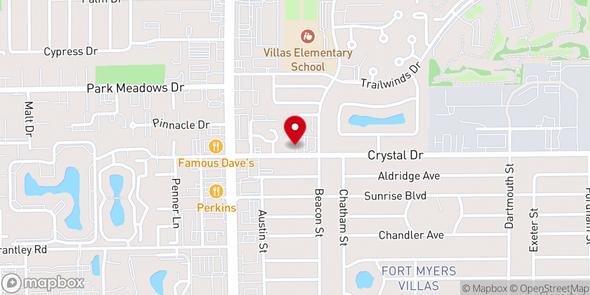 Map showing location of Grace Brethren Church