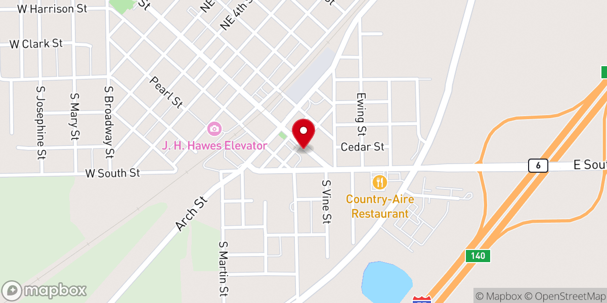 Map showing location of United States Postal Service