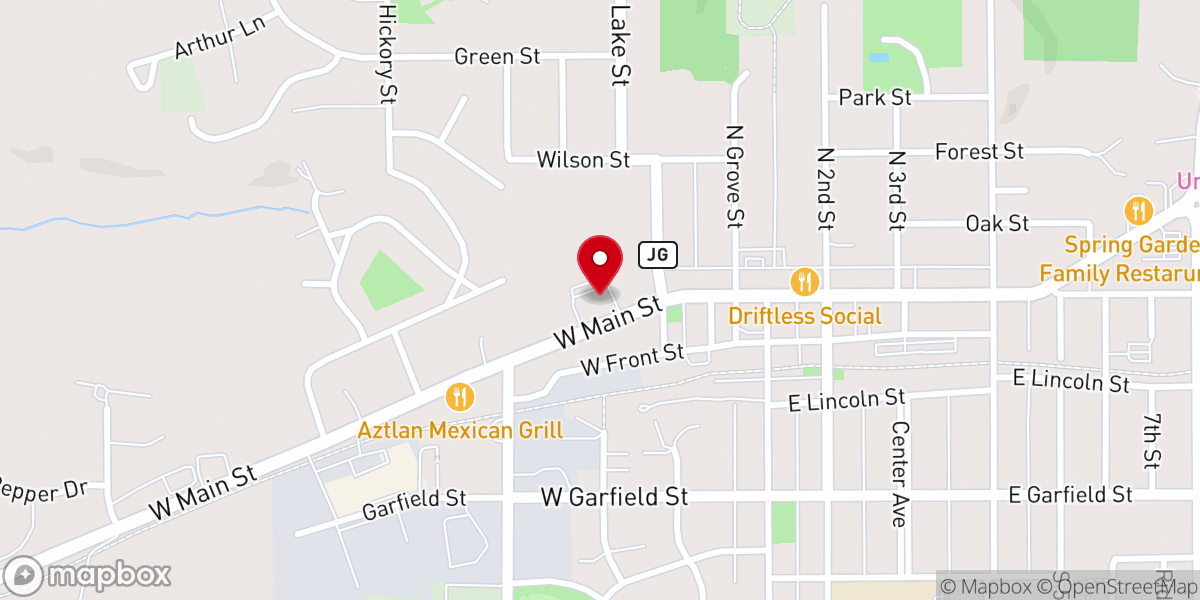 Map showing location of Immanuel Lutheran Church