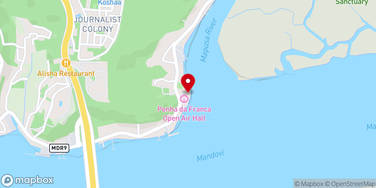 Map showing location of Church of Our Lady of Penha de França