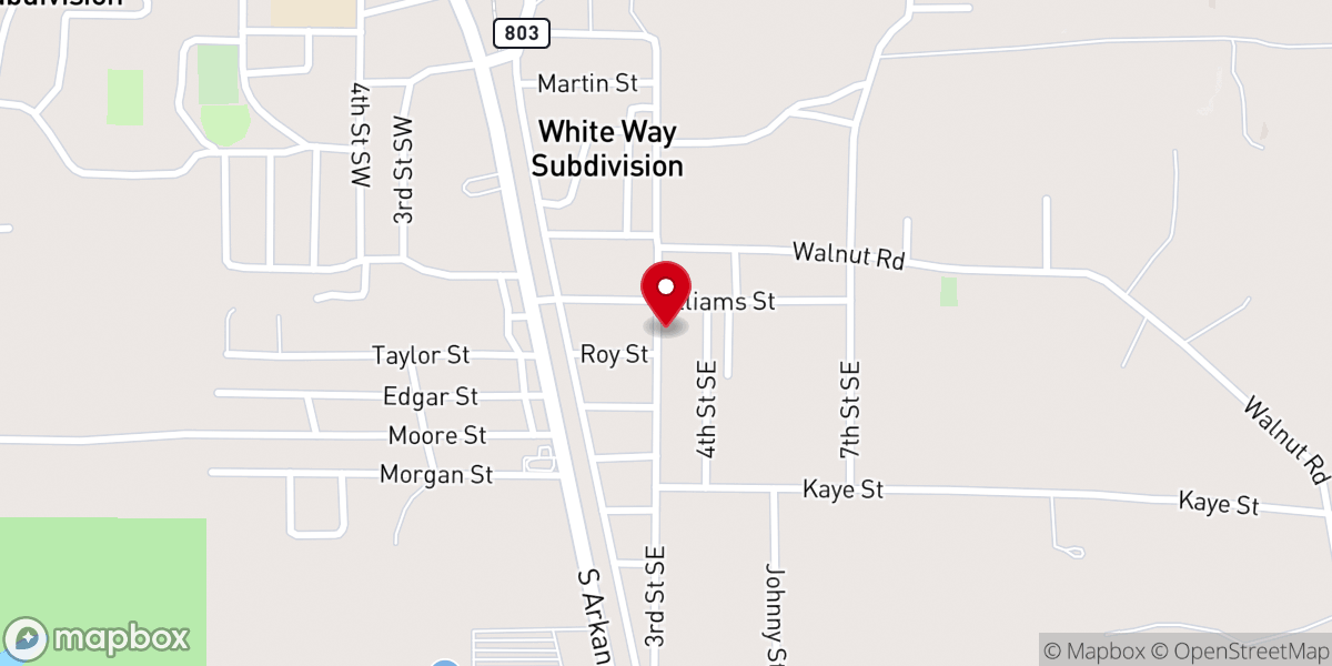 Map showing location of Jacob's Hall Fellowship Hall - SUPC