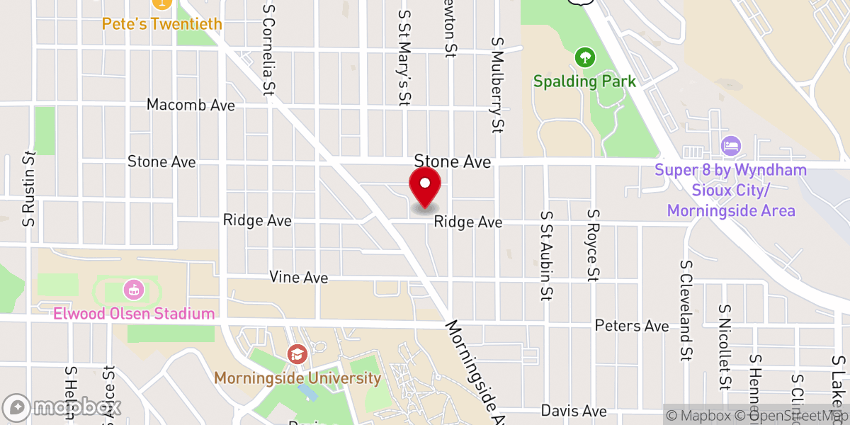 Map showing location of Mater Dei Immaculate Conception Center