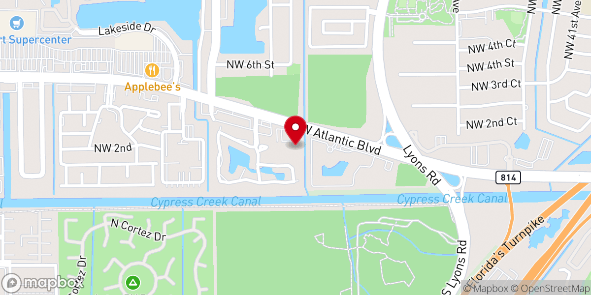 Map showing location of Church on Atlantic