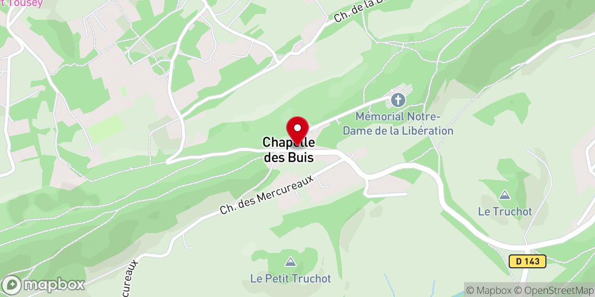 Map showing location of Chapelle des Buis