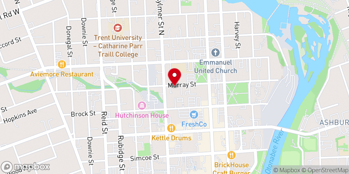 Map showing location of Brock Mission