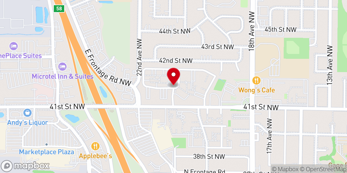 Map showing location of Reverend Services