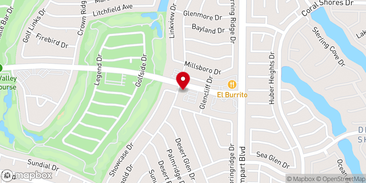 Map showing location of Mountain View Presbyterian Church in Las Vegas, NV