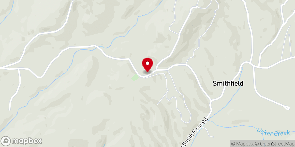 Map showing location of Altoona Baptist Church