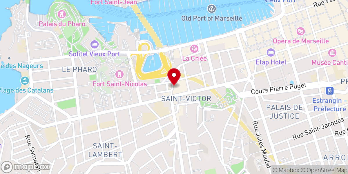 Map showing location of La Chapelle Marseille|Bistrot caché