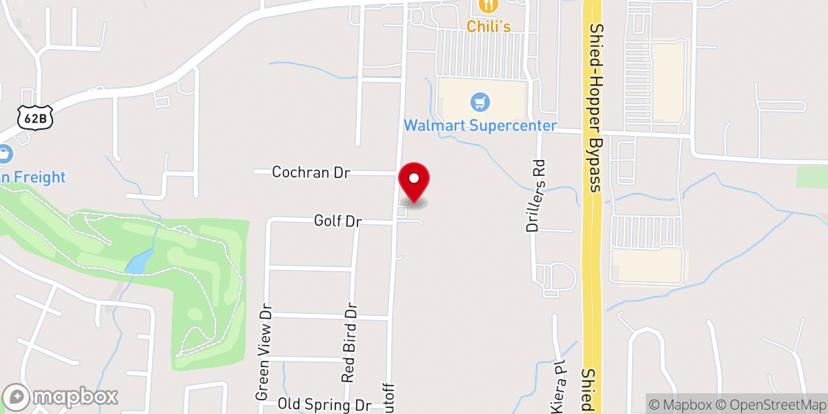Map showing location of Church of God