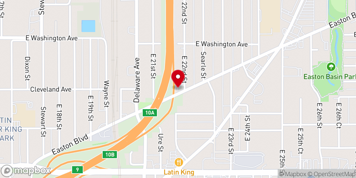 Map showing location of Sunshine Open Bible Tabernacle