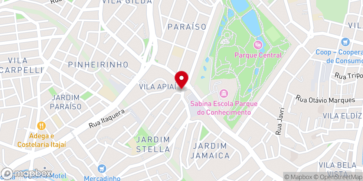 Map showing location of Igreja Evangélica Nazareno