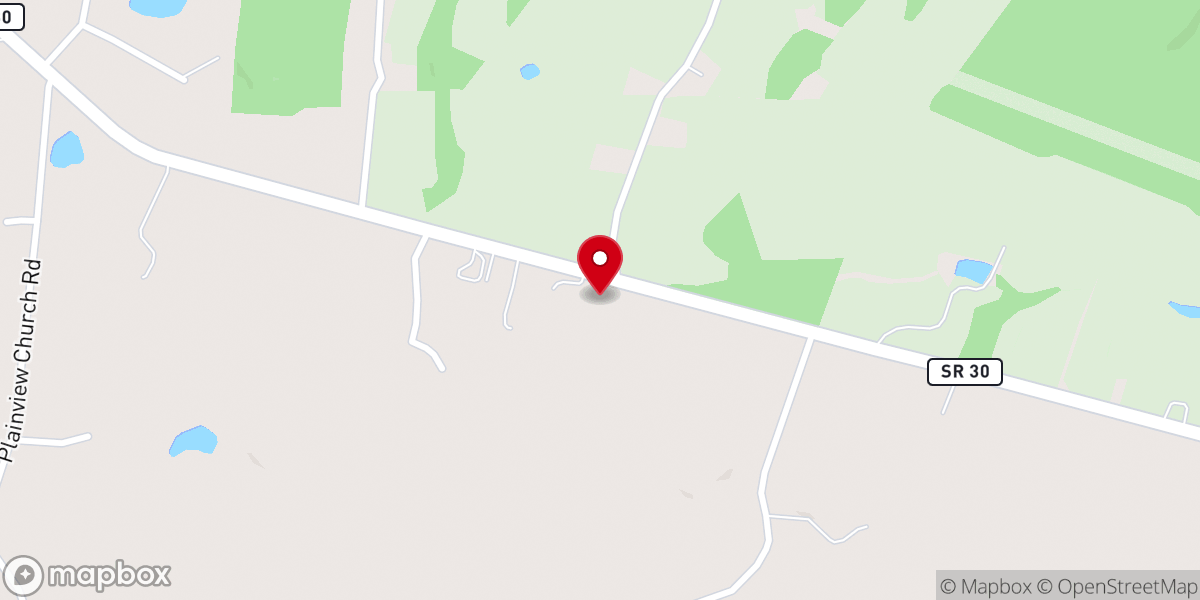 Map showing location of Sampson FWB Church