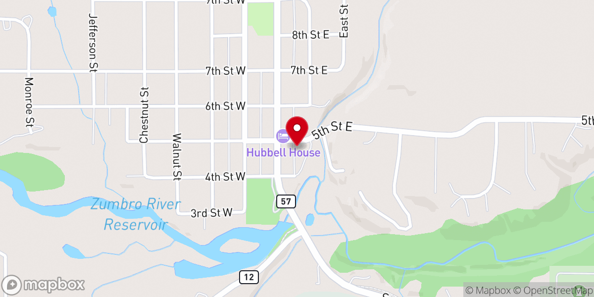 Map showing location of City of Mantorville
