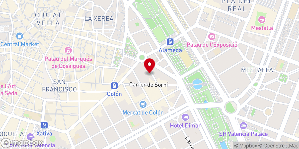 Map showing location of Parroquia de Nuestra Señora del Remedio