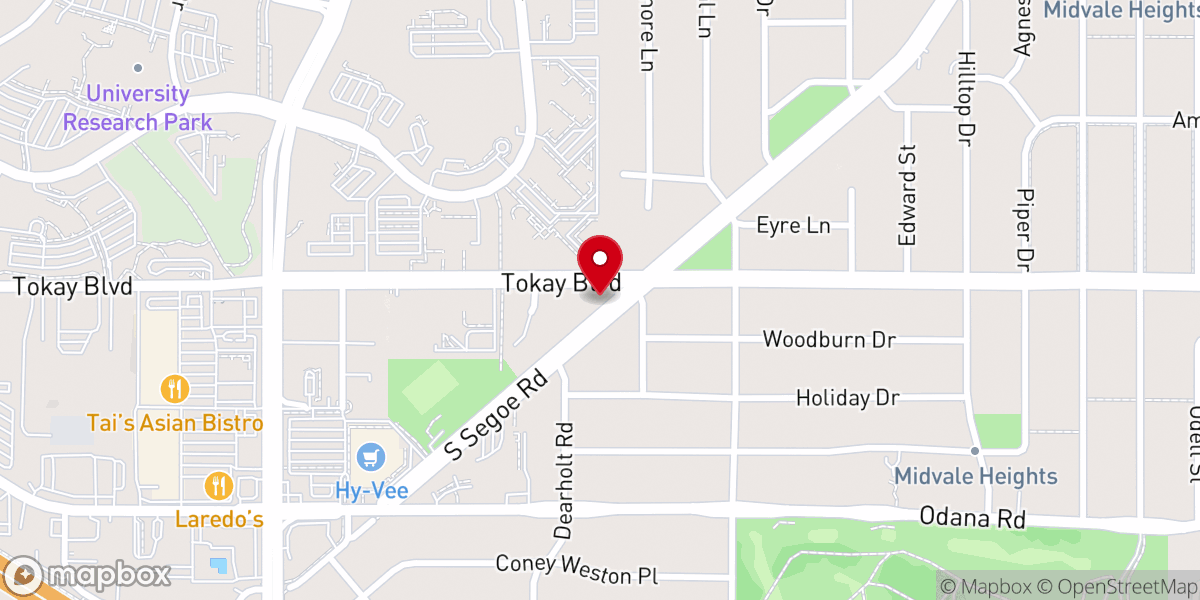 Map showing location of First Church of Christ, Scientist