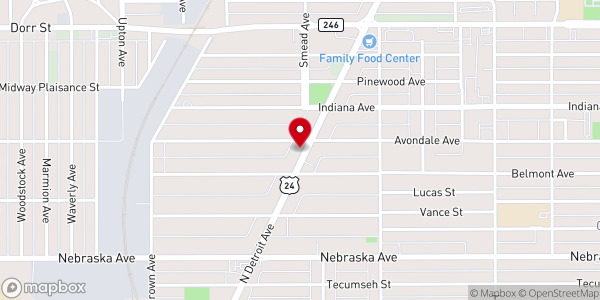 Map showing location of Mt Nebo Baptist Church