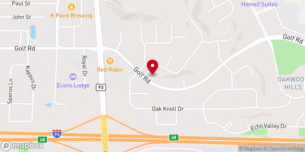Map showing location of Immanuel Lutheran Church