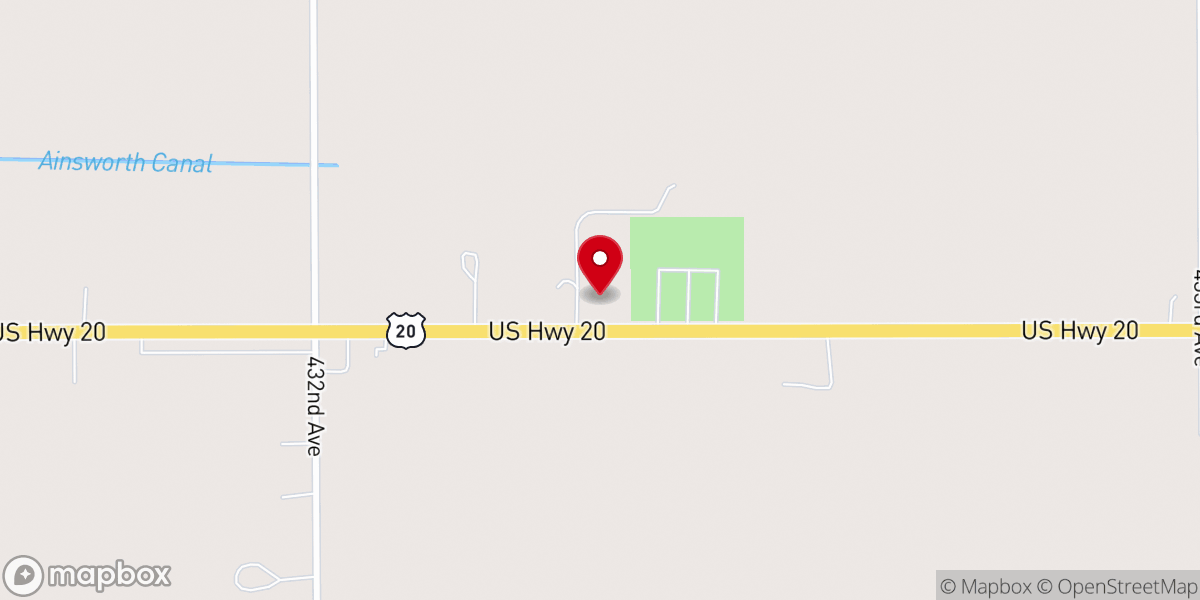 Map showing location of Evangelical Free Church