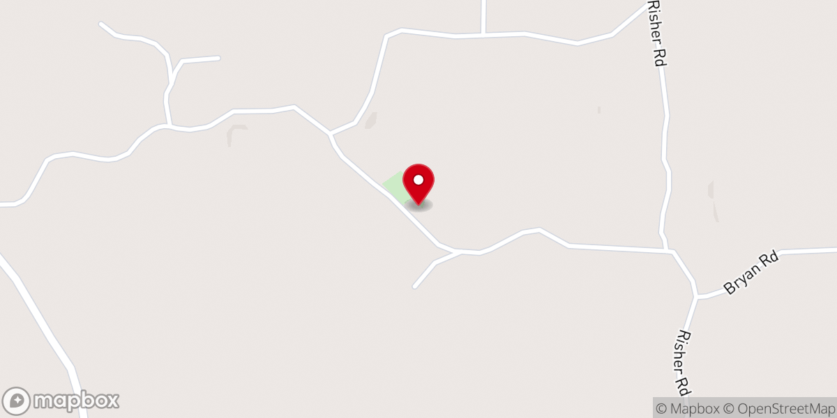 Map showing location of Springfield Church