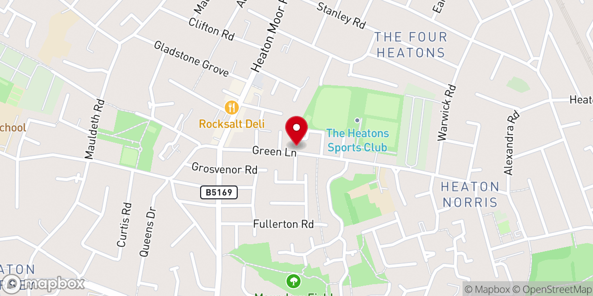 Map showing location of Emmanuel Community Church (Heaton Moor Site)