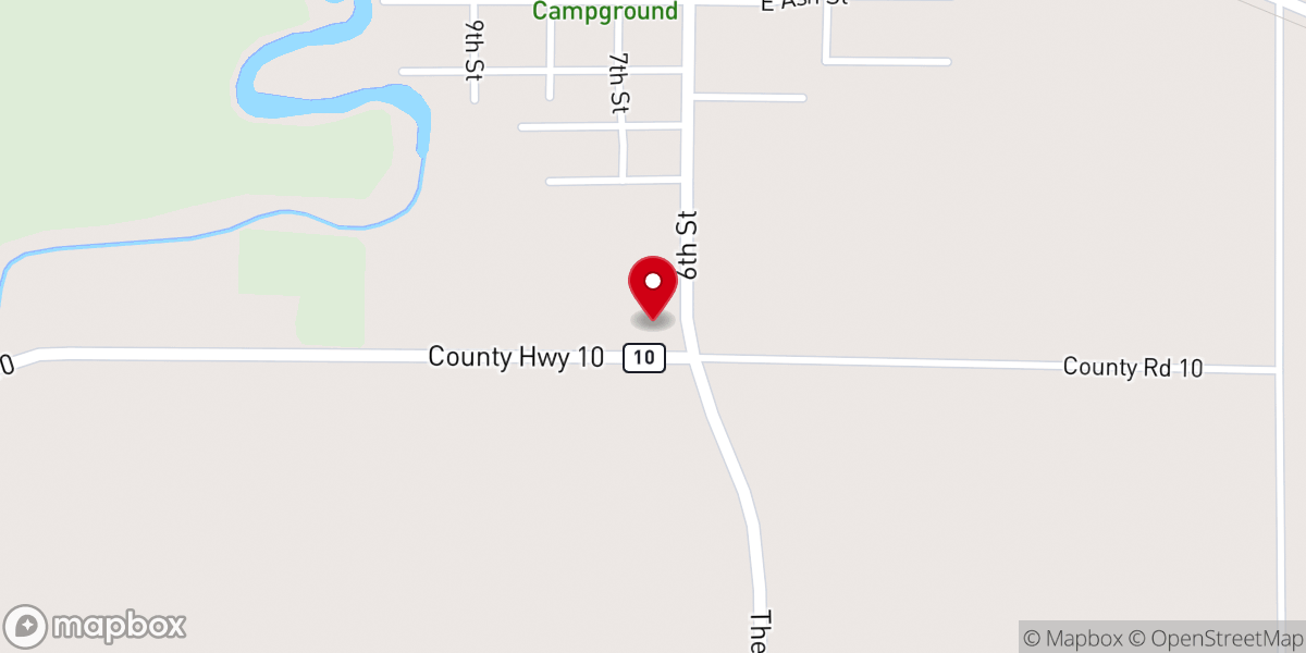 Map showing location of Crossroads Lutheran Congregation