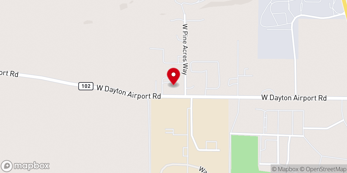 Map showing location of Shelton Church of Christ