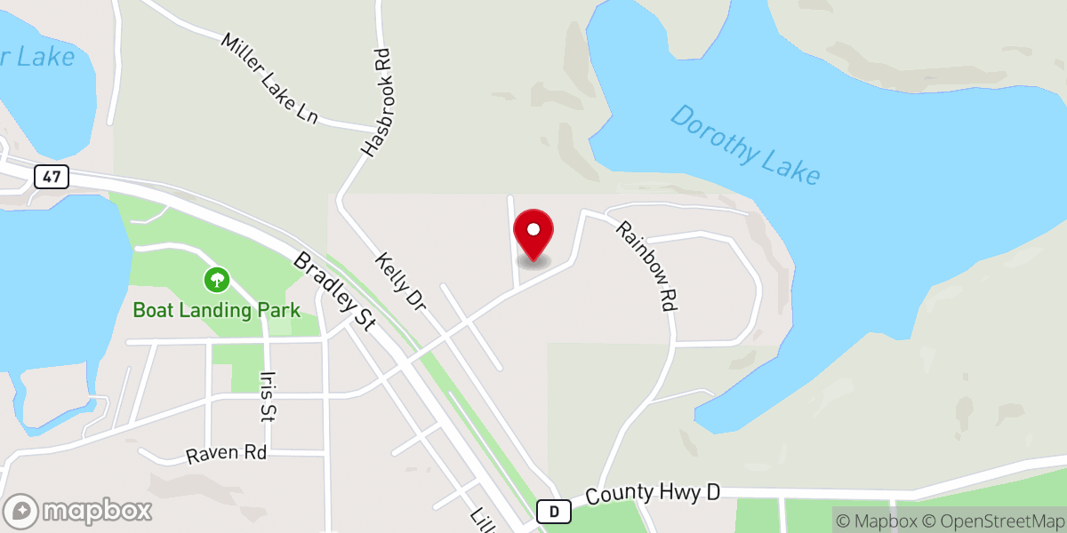 Map showing location of Lakeland Living Water Church