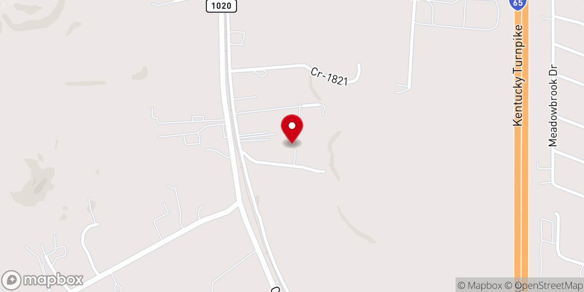 Map showing location of Highpoint Church of Louisville