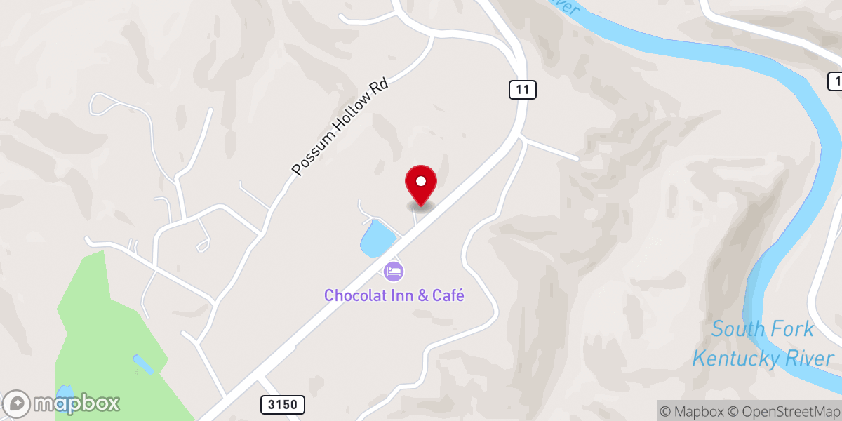 Map showing location of Beattyville First Church of God
