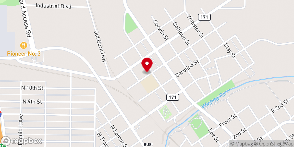 Map showing location of Nehemiah Bible Based Church