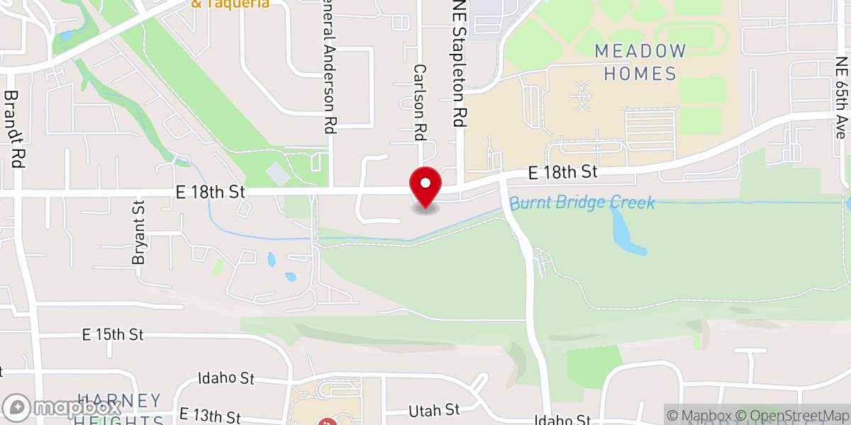 Map showing location of Vancouver Korean Presbyterian Church