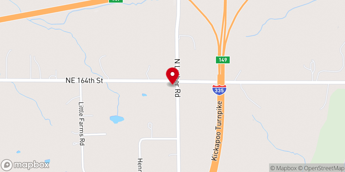 Map showing location of LUTHER ROAD BAPTIST CHURCH