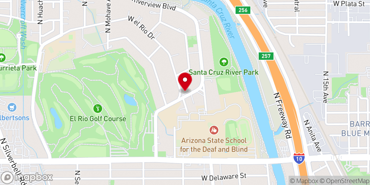 Map showing location of Trinity Missionary Baptist Church